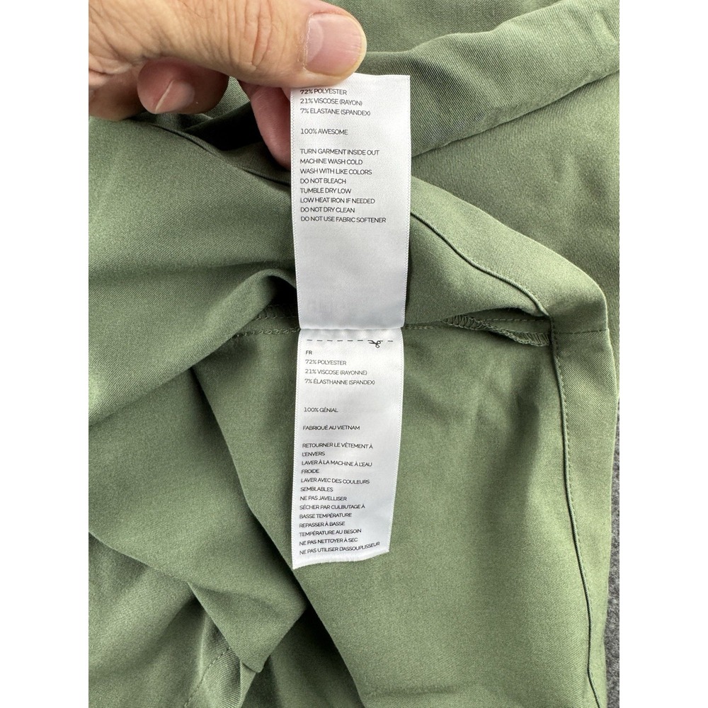 FIGS‎ Scrub Top Mens Sz 2XL Green Leon Technical Collection V-Neck Pocket FM1500 - Picture 15 of 16